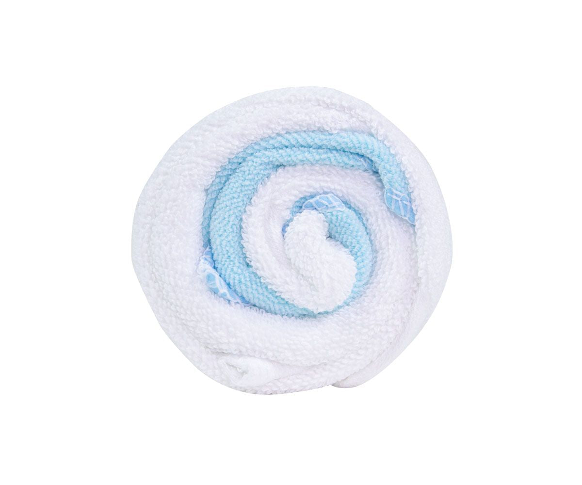 Sciarpe Bonbon Twist bianco/blu