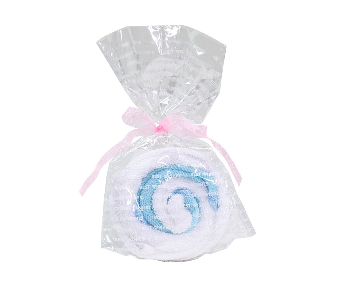 Sciarpe Bonbon Twist bianco/blu