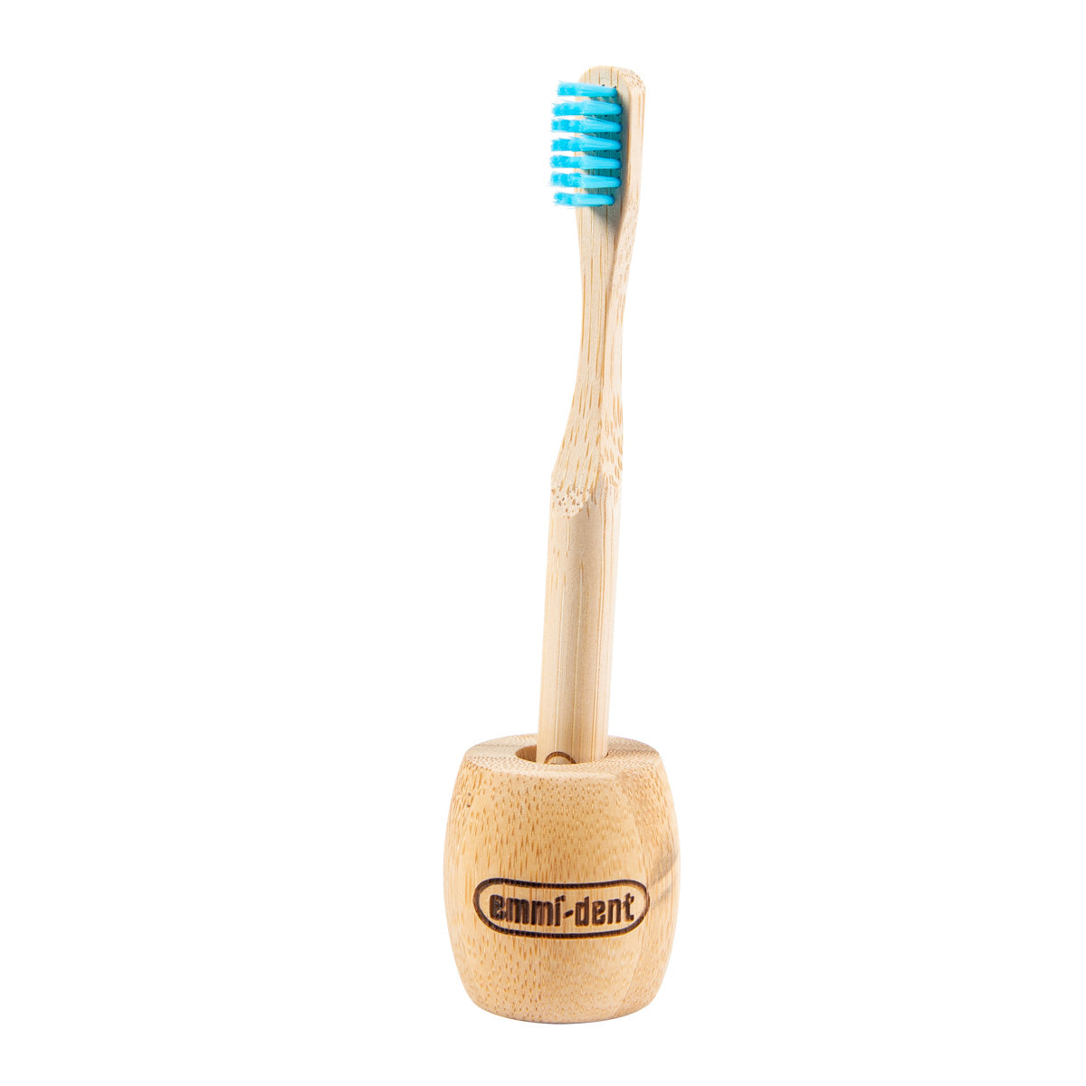 Brosse à dents en bambou pour enfants avec support