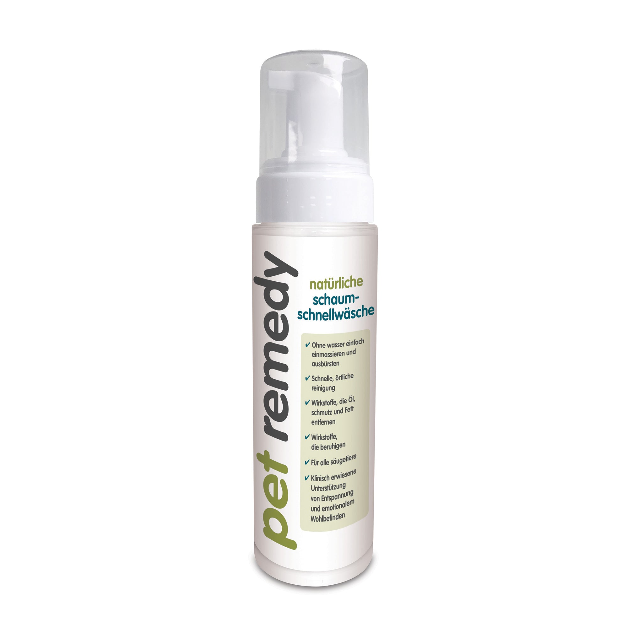 Pet Remedy Espuma natural de lavado rápido